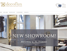 Tablet Screenshot of decoflux.com